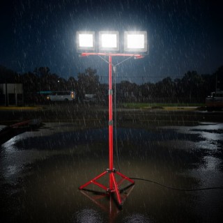 VEVOR Φορητό Τρίποδο LED Εργασιακού Φωτισμού με Τρεις Κεφαλές - 150...