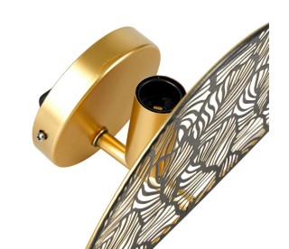 Ostaria Απλίκα Μεταλλική Calathea Μαύρη Χρυσή -37763 Ostaria Απλίκα Μεταλλική Calathea Μαύρη Χρυσή -37763