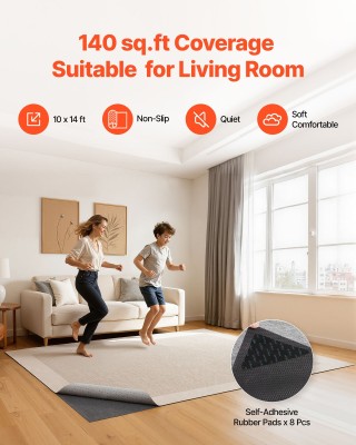 VEVOR Αντιολισθητικό Χαλάκι 3.05 x 4.27 μ, Μη Ολίσθηση Ροδώματος με... VEVOR Αντιολισθητικό Χαλάκι 3.05 x 4.27 μ, Μη Ολίσθηση Ροδώματος με...