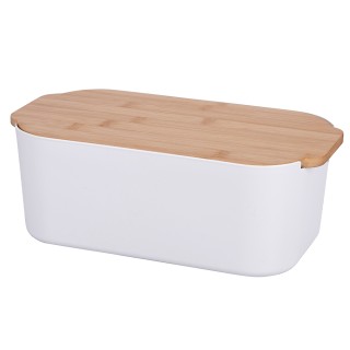 Galileo Ποδαράκι από πορσελάνη με καπάκι από μπαμπού 33x18,5x12 cm ...