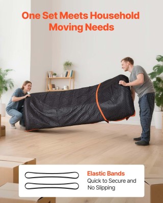 VEVOR Κουβέρτες Μετακόμισης 6 Τεμαχίων, 2032 x 1829 mm, Υφασμάτινες...