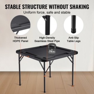 Τραπέζι Mahjong VEVOR, Τετράγωνο Πτυσσόμενο Τραπέζι για 4 Παίκτες μ...