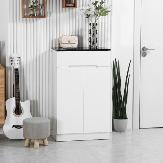 HOMCOM Λεπτή σχάρα παπουτσιών 12 ζευγαριών max για διαδρόμους με 3 ...