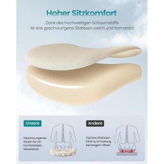 SONGMICS Εργονομική Καρέκλα Γραφείου με Ρυθμιζόμενο Ύψος και Αναδιπ...