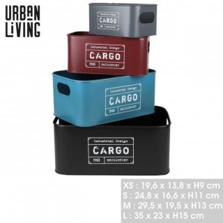 Σετ Μεταλλικά Κουτιά Αποθήκευσης 4 τμχ. 19,6x13,8x9 / 24,8x16,6x11 ... Σετ Μεταλλικά Κουτιά Αποθήκευσης 4 τμχ. 19,6x13,8x9 / 24,8x16,6x11 ...