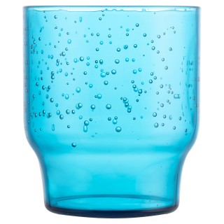 Villa DEste  Σετ 6τμχ 325 ml με φυσαλίδες πετρόλ από πλαστικό MS Fl...