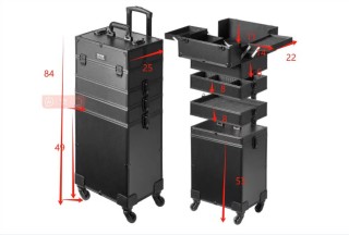 Βαλίτσα Μακιγιάζ 5 σε 1 353 x 253 x 745 mm VEVOR HZXXLGS5H100K8BZXV0 Βαλίτσα Μακιγιάζ 5 σε 1 353 x 253 x 745 mm VEVOR HZXXLGS5H100K8BZXV0