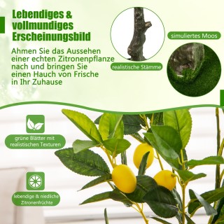 Costway Τεχνητό Δέντρο Λεμονιάς 80 εκ. με Ρεαλιστικά Φρούτα και Φύ... Costway Τεχνητό Δέντρο Λεμονιάς 80 εκ. με Ρεαλιστικά Φρούτα και Φύ...