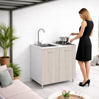 Shally Dogan Πλήρης Κουζίνα 80x60cm με Εστία Μαγειρέματος 2 Εστιών ...