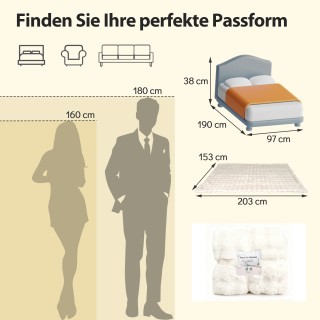 Costway Λούτρινη Κουβέρτα από Συνθετική Γούνασε Μπεζ 153 x 203 cm H...