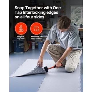 VEVOR Πλακάκια Δαπέδου Γκαράζ Διασυνδεόμενα, 16 τεμ, 513x513x5 mm, ... VEVOR Πλακάκια Δαπέδου Γκαράζ Διασυνδεόμενα, 16 τεμ, 513x513x5 mm, ...