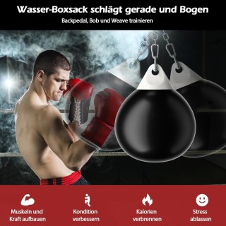 Costway Σάκος Πυγμαχίας Νερού με Σωλήνα Γεμίσματος & Μεταλλική Αλυ... Costway Σάκος Πυγμαχίας Νερού με Σωλήνα Γεμίσματος & Μεταλλική Αλυ...