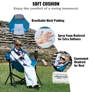 VEVOR Πτυσσόμενη Καρέκλα Αιώρας 300 lbs Φορτίο PTTYLSYBTYDC4GBBSV0 VEVOR Πτυσσόμενη Καρέκλα Αιώρας 300 lbs Φορτίο PTTYLSYBTYDC4GBBSV0