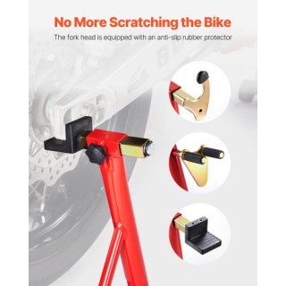 VEVOR Μοτοσικλέτας Μπροστινή & Πίσω Ανύψωση 850lb Κόκκινη YBSJZJHST...