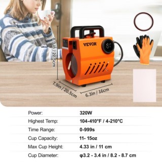 Μηχανή Θερμομεταφοράς Κούπας VEVOR, Μίνι Πρέσα για Κούπες 11oz-15oz... Μηχανή Θερμομεταφοράς Κούπας VEVOR, Μίνι Πρέσα για Κούπες 11oz-15oz...