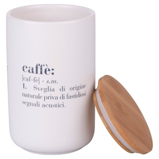 Villa DEste Βάζο καφέ 1000 ml από κεραμικό με καπάκι από μπαμπού V... Villa DEste Βάζο καφέ 1000 ml από κεραμικό με καπάκι από μπαμπού V...