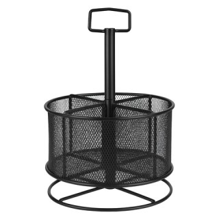 Maaleo Περιστρεφόμενος Μεταλλικός Οργανωτής Γραφείου Μαύρο με 4 Δι... Maaleo Περιστρεφόμενος Μεταλλικός Οργανωτής Γραφείου Μαύρο με 4 Δι...