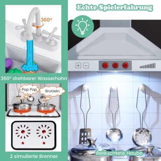 Costway Παιδική Κουζίνα 3 σε 1 από Ξύλο με Ψυγείο & Πλυντήριο Καφέ ... Costway Παιδική Κουζίνα 3 σε 1 από Ξύλο με Ψυγείο & Πλυντήριο Καφέ ...