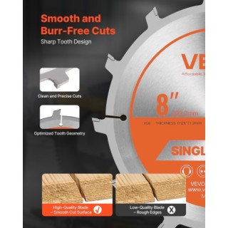 VEVOR Σετ Λεπίδων Dado, 203 mm, 12 Δόντια, Λεία Τελείωση TZYJP2QDCL... VEVOR Σετ Λεπίδων Dado, 203 mm, 12 Δόντια, Λεία Τελείωση TZYJP2QDCL...