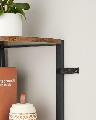 Γωνιακή Ραφιέρα 5 Επιπέδων 30 x 30 x 160cm– Vintage Καφέ/Μαύρο LLS... Γωνιακή Ραφιέρα 5 Επιπέδων 30 x 30 x 160cm– Vintage Καφέ/Μαύρο LLS...