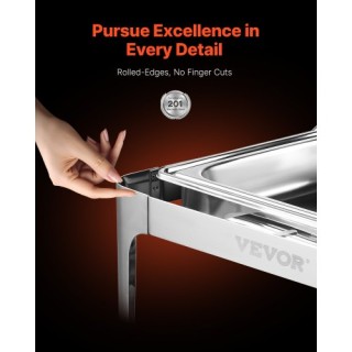 VEVOR Ορθογώνιο Σκεύος Chafing 9Qt με Καπάκι από Ανοξείδωτο Ατσάλι ... VEVOR Ορθογώνιο Σκεύος Chafing 9Qt με Καπάκι από Ανοξείδωτο Ατσάλι ...