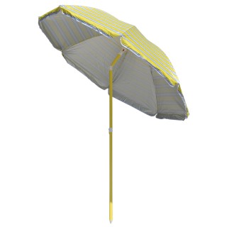 Galileo Ομπρελλόνε παραλίας από ανθρακοχάλυβα, 8 ενισχυμένες ακτίνε...