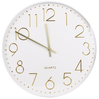 Galileo Στρογγυλό ρολόι τοίχου 50 εκ από πλαστικό και αλουμίνιο με ...