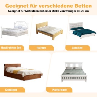 Costway  Προστατευτικό Κάγκελο Κρεβατιού για Μικρά Παιδιά με Μαλακό...