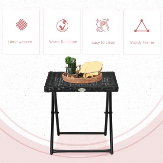 Outsunny Πτυσσόμενο Τραπεζάκι Κήπου που εξοικονομεί χώρο από συνθετ...