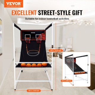 VEVOR Εσωτερικό Διπλό Παιχνίδι Μπάσκετ Arcade 2 Παίκτες 5 Μπάλες TJ... VEVOR Εσωτερικό Διπλό Παιχνίδι Μπάσκετ Arcade 2 Παίκτες 5 Μπάλες TJ...