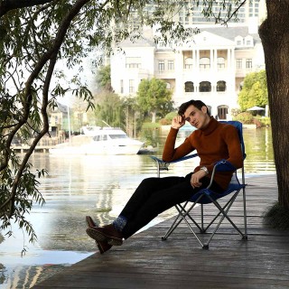 SONGMICS Σετ 2  Πτυσσόμενες Καρέκλες Camping  - Μπλε,60 x 60 x 110 ...