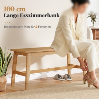 Costway Ξύλινος πάγκος εισόδου 100εκ από μπαμπού με χειροποίητο ψάθ... Costway Ξύλινος πάγκος εισόδου 100εκ από μπαμπού με χειροποίητο ψάθ...