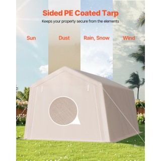 VEVOR Αποθήκη Εξωτερικού Χώρου 10x15 ft Αδιάβροχη με 2 Πόρτες TYCWP... VEVOR Αποθήκη Εξωτερικού Χώρου 10x15 ft Αδιάβροχη με 2 Πόρτες TYCWP...