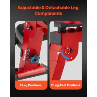 VEVOR Πάγκος Γυμναστικής Ρυθμιζόμενος Πτυσσόμενος XLYLDZXZYK00PHRVSV0