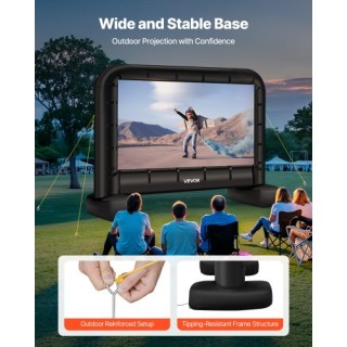 VEVOR Φουσκωτή Οθόνη Προβολής 14 ft 16:9 με Φορητή Τσάντα XCQSTYPMZ...