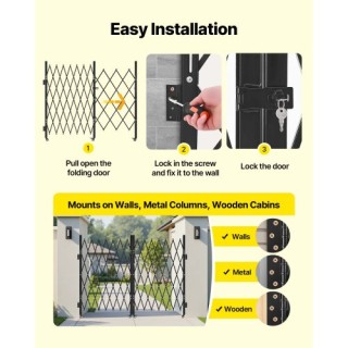 VEVOR Κλειδωμένη Διπλή Πτυσσόμενη Πόρτα Ασφαλείας 129.92 x 63.19 εκ... VEVOR Κλειδωμένη Διπλή Πτυσσόμενη Πόρτα Ασφαλείας 129.92 x 63.19 εκ...