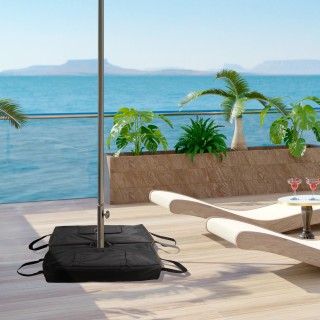 Outsunny Βάση για Ομπρέλα σε Σάκο Γεμιζόμενο με 50 κιλά Άμμου, από ...