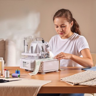 VEVOR Μηχανή Ραφής Serger Overlock - 1250 Βελονιές/Λεπτό, 3/4 Νημάτ... VEVOR Μηχανή Ραφής Serger Overlock - 1250 Βελονιές/Λεπτό, 3/4 Νημάτ...