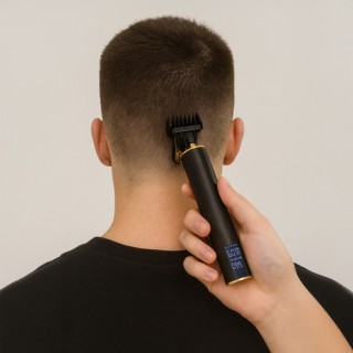 Κουρευτική Μηχανή & Τρίμερ με 3 Ταχύτητες και LCD Οθόνη Μαύρο/Χρυσό...