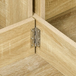 HOMCOM  Πτυσσόμενο Τραπέζι Φαγητού με 2 Πτυσσόμενα Φύλλα, Κονσόλα Τ...