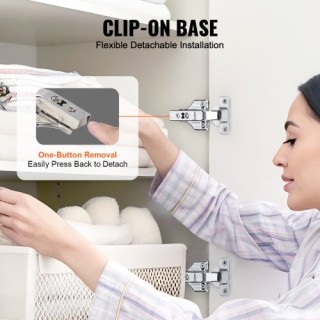 VEVOR 40 Πακέτα Μεντεσέδες Ντουλαπιών Πλήρους Κάλυψης με Απαλό Κλε... VEVOR 40 Πακέτα Μεντεσέδες Ντουλαπιών Πλήρους Κάλυψης με Απαλό Κλε...