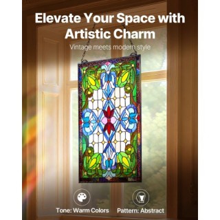 VEVOR Τζάμι Βιτρό Tiffany με Αλυσίδα 43 x 74 εκ. ZXFXCSBLBZXFFOWZR0... VEVOR Τζάμι Βιτρό Tiffany με Αλυσίδα 43 x 74 εκ. ZXFXCSBLBZXFFOWZR0...