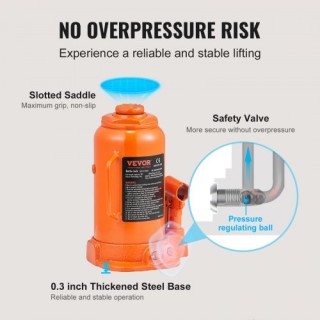 Υδραυλικός Γρύλος VEVOR 20 Τόνων με Μακρύ Χερούλι  PSQ20T918INCHP6CFV0