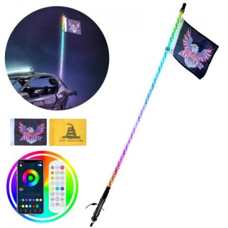 VEVOR LED Σπιράλ Φως 3FT RGB για ATV/UTV με Τηλεχειριστήριο & Εφαρμ... VEVOR LED Σπιράλ Φως 3FT RGB για ATV/UTV με Τηλεχειριστήριο & Εφαρμ...