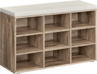 Πάγκος Παπουτσιών VASAGLE με Κάθισμα και Ράφια, Καφέ 30.3x78.5x48 ε... Πάγκος Παπουτσιών VASAGLE με Κάθισμα και Ράφια, Καφέ 30.3x78.5x48 ε...