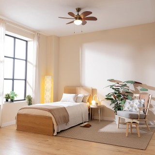 Ανεμιστήρας Οροφής 50W με Λάμπα, 6 Αναστρέψιμα Πτερύγια, 3 Ταχύτητε... Ανεμιστήρας Οροφής 50W με Λάμπα, 6 Αναστρέψιμα Πτερύγια, 3 Ταχύτητε...