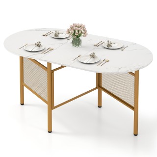 Costway Πτυσσόμενο τραπέζι φαγητού για 6-8 άτομα 150 x 80 x 76 εκ.,... Costway Πτυσσόμενο τραπέζι φαγητού για 6-8 άτομα 150 x 80 x 76 εκ.,...