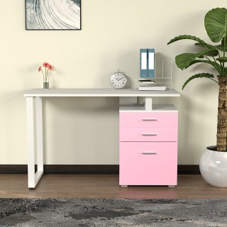 BAKAJI Γραφείο με Συρταριέρα Τραπέζι Υπολογιστή Ατσάλινη Επιφάνεια... BAKAJI Γραφείο με Συρταριέρα Τραπέζι Υπολογιστή Ατσάλινη Επιφάνεια...