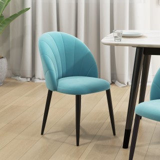 HOMCOM Σετ 2 καρέκλες σαλονιού και τραπεζαρίας με επένδυση, σε μετα... HOMCOM Σετ 2 καρέκλες σαλονιού και τραπεζαρίας με επένδυση, σε μετα...