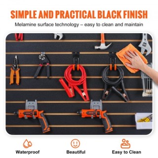 Πάνελ Slatwall VEVOR 4x2 ft Μαύρα (Σετ 2) για Οργάνωση Γκαράζ BTQB... Πάνελ Slatwall VEVOR 4x2 ft Μαύρα (Σετ 2) για Οργάνωση Γκαράζ BTQB...